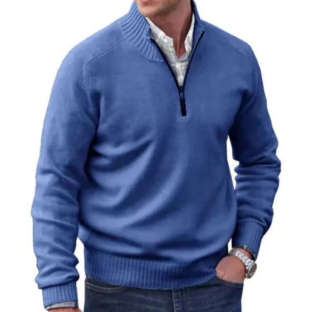 Katimy™ Elegance in Wool: Der Strickpullover für Herren